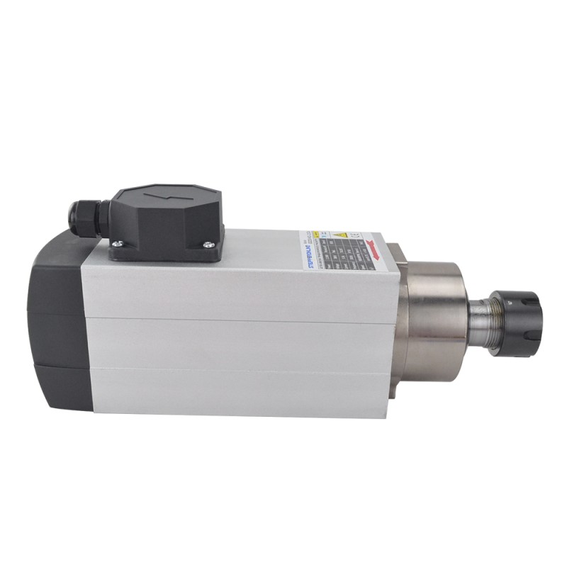 CNC Spindelmotor Luchtgekoeld 380V 2.2KW 18000RPM 300Hz ER25 Spantang
