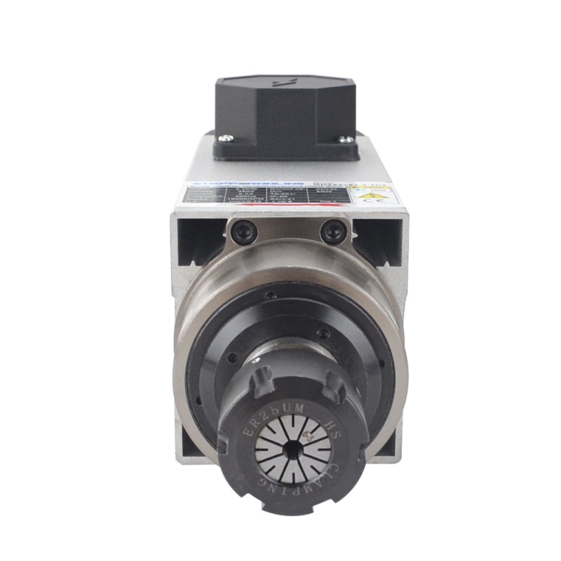 CNC Spindelmotor Luchtgekoeld 380V 2.2KW 18000RPM 300Hz ER25 Spantang