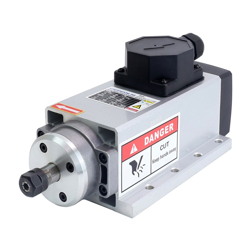 CNC Spindelmotor Luchtgekoeld 220V 1.5KW 24000RPM 400Hz ER11 Spantang