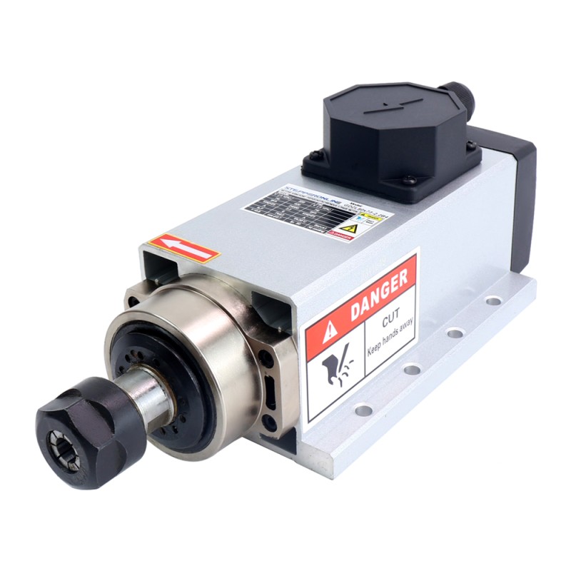 CNC Spindelmotor Luchtgekoeld 220V 2.2KW 24000RPM 400Hz ER20 Spantang