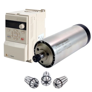 220V 1.5KW Φ80x193.5mm luchtgekoelde spindelmotor en 2HP 1.5KW 7.0A variabele frequentieaandrijving kit