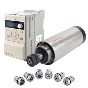 220V 2.2KW Φ80x193.5mm luchtgekoelde asmotor en 3HP 2.2KW 12.5A variabele frequentieaandrijving kit