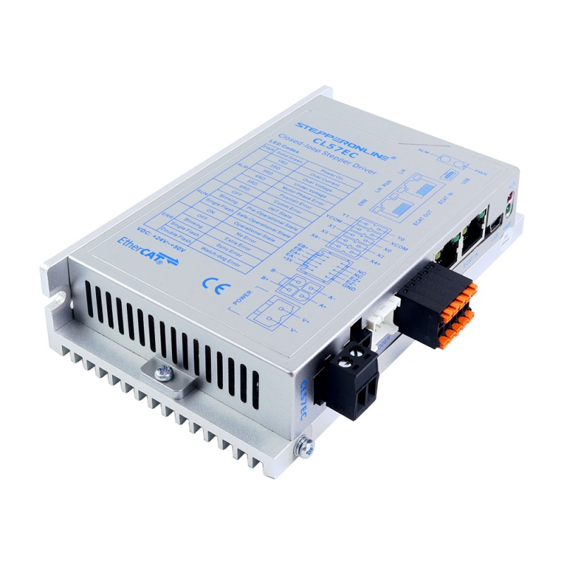 Y Series EtherCAT Gesloten lus stappermotor driver 0-7,2A 24-50VDC voor Nema 17, 23, 24 stappermotor - CL57EC | StepperOnline
