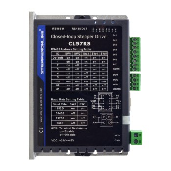 Modbus RS485 Gesloten Lus Stappenmotor Bestuurder 0.1-7.0A 24-48VDC