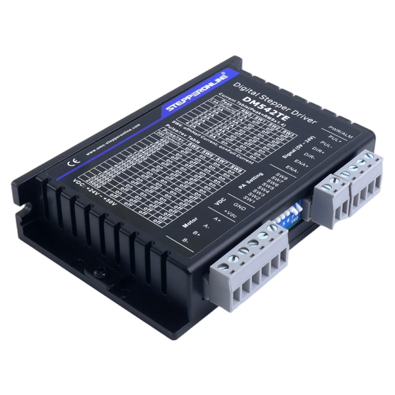 Digitale stappenmotor driver TE-serie 1,0-4,2A 24-50VDC voor Nema 17, 23 motor - DM542TE | StepperOnline