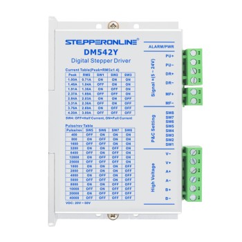 Y-serie digitale Stepper Driver 1.0-4.2A DC20V-50V voor Nema 17, 23, 24 Stepper Motor