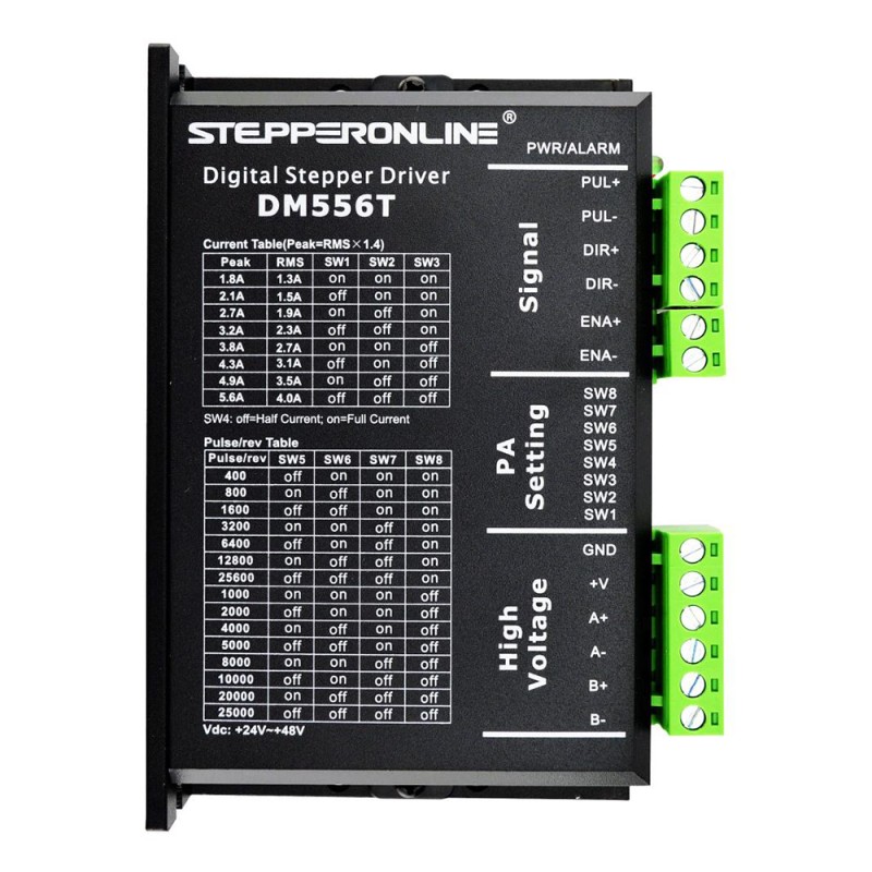 Digitale Stepper Driver 1,8-5,6A 20-50VDC voor Nema 23, 24, 34 Stepper Motor