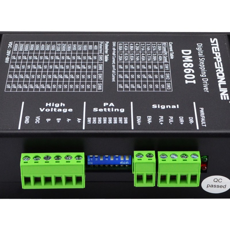 Digitale Stepper Driver 2.4-7.2A 20-80VDC voor Nema 34 Stepper Motor CNC Drive