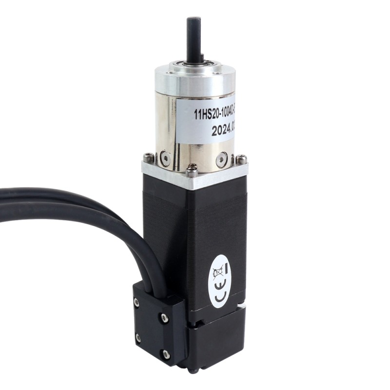 Nema 11 Stepper met gesloten lus, L=51mm Gear Raio 14:1 Encoder 1000PPR (4000CPR) - 11HS20-1004D-E1000-PG14 | StepperOnline