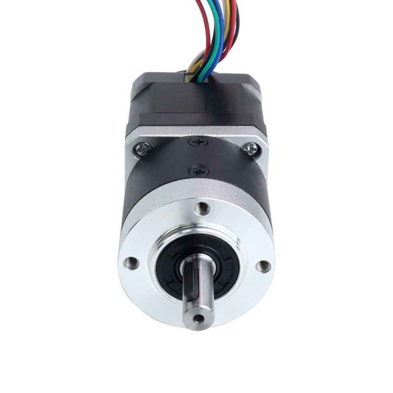 Nema 17 stappenmotor met versnellingsbakoverbrengingsverhouding 10:1 en magnetische encoder 1000PPR (4000CPR) - 17HS15-1684D-HG10-AR4 | StepperOnline
