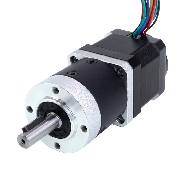 Nema 17 stappenmotor met versnellingsbakoverbrengingsverhouding 10:1 en magnetische encoder 1000PPR (4000CPR) - 17HS15-1684D-HG10-AR4 | StepperOnline