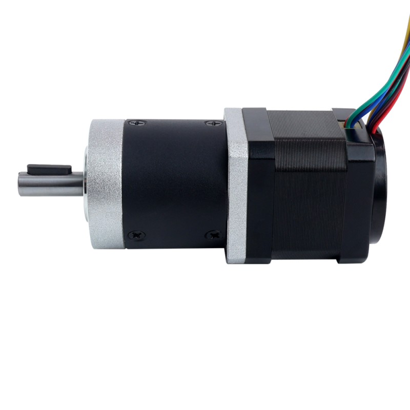 Nema 17 stappenmotor met versnellingsbakoverbrengingsverhouding 50:1 en magnetische encoder 1000PPR (4000CPR) - 17HS15-1684D-HG50-AR4 | StepperOnline
