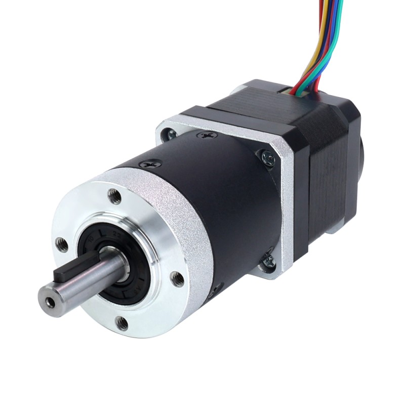 Nema 17 stappenmotor met versnellingsbakoverbrengingsverhouding 50:1 en magnetische encoder 1000PPR (4000CPR) - 17HS15-1684D-HG50-AR4 | StepperOnline