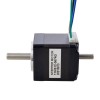 Dubbele as Nema 11 Bipolair 1,8deg 7Ncm(9,91oz.in) 0,67A 28x28x31,5mm 4 Draden