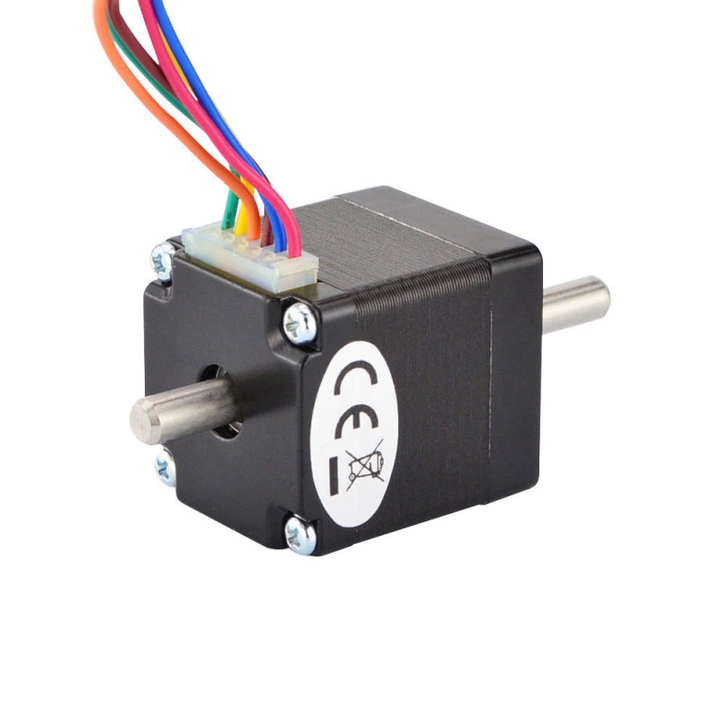 Dubbele as Nema 11 Unipolair 1,8deg 4,3Ncm(6,1oz.in) 0,95A 28x31mm 6 Draden