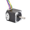 Dubbele as Nema 11 Unipolair 1,8deg 4,3Ncm(6,1oz.in) 0,95A 28x31mm 6 Draden