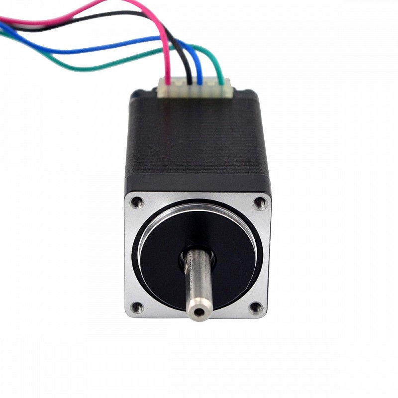 Dubbele as Nema 11 Bipolair 1,8deg 12Ncm(16,99oz.in) 0,67A 28x28x51mm 4 Draden