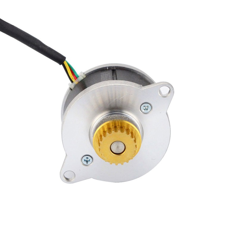 Rond Nema 14 0,9deg 9,0Ncm(12,75oz.in) 0,43A Φ36x21,5mm w/ poelie - 14HR09-0434S-C1 | StepperOnline