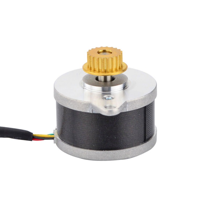 Rond Nema 14 0,9deg 9,0Ncm(12,75oz.in) 0,43A Φ36x21,5mm w/ poelie - 14HR09-0434S-C1 | StepperOnline