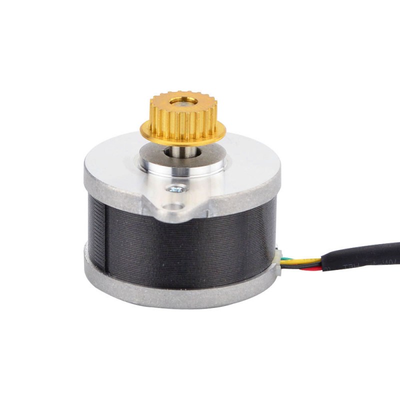 Rond Nema 14 0,9deg 9,0Ncm(12,75oz.in) 0,43A Φ36x21,5mm w/ poelie - 14HR09-0434S-C1 | StepperOnline