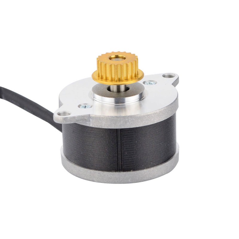 Rond Nema 14 0,9deg 9,0Ncm(12,75oz.in) 0,43A Φ36x21,5mm w/ poelie - 14HR09-0434S-C1 | StepperOnline