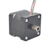 Dubbele as Nema 14 holle as stappenmotor bipolaire 16Ncm (22.66oz.in) 1.25A 35x35x35mm