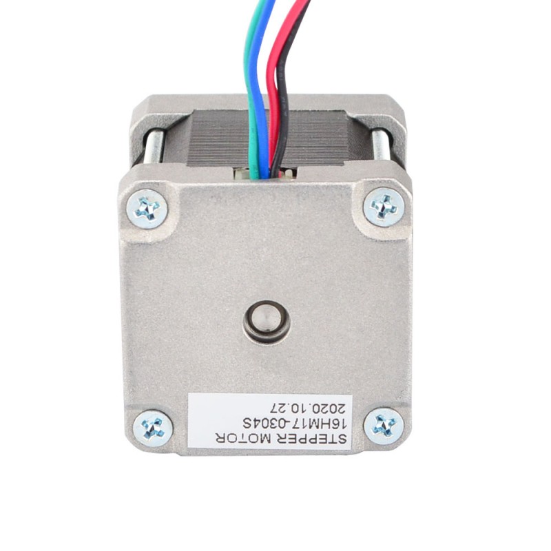 Nema 16 Bipolair 0,9deg 25Ncm(35,4oz.in) 0,3A 39x39x44mm 4 Draden