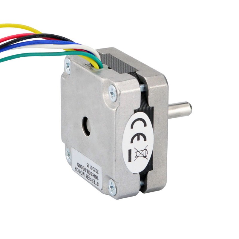 Nema 16 Unipolair 1,8deg 8Ncm(11,33oz.in) 0,5A 39x39x20mm 6 Draden