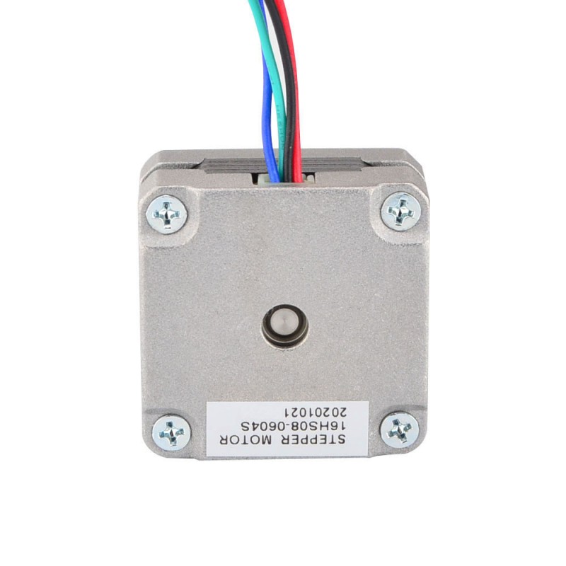 Nema 16 Bipolair 1,8deg 8,0Ncm(11,33oz.in) 0,6A 39x39x20mm 4 Draden - 16HS08-0604S | StepperOnline