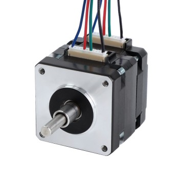 Nema 16 Geassembleerde Motor met Holle & Massieve As Bipolair 1.8deg 8Ncm(11.33oz.in) 0.3A 39x39x40mm 4 Draden