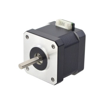 E Serie Nema 17 Bipolair 42Ncm(59.49oz.in) 1.5A 42x42x38mm 4 Draden met 1m Kabel & Aansluiting