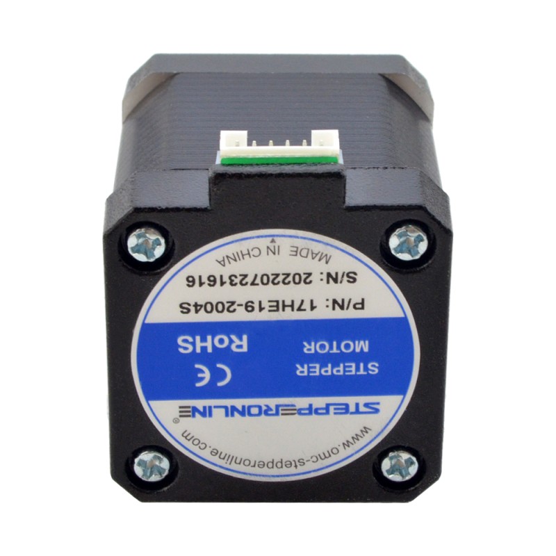 E serie Nema 17 Bipolair 55Ncm(77.88oz.in) 2A 42x48mm 4 Draden met 1m Kabel & Connector E serie Nema 17 Bipolair 55Ncm(77.88oz.in) 2A 42x48mm 4 Draden met 1m Kabel & Connector