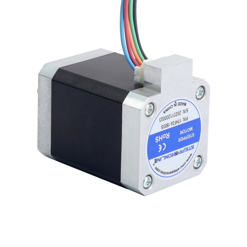 Nema 17 5-fase stappenmotor 0,5 Nm (70,81oz.in) 1,8 A 42x42x60 mm 5 draden