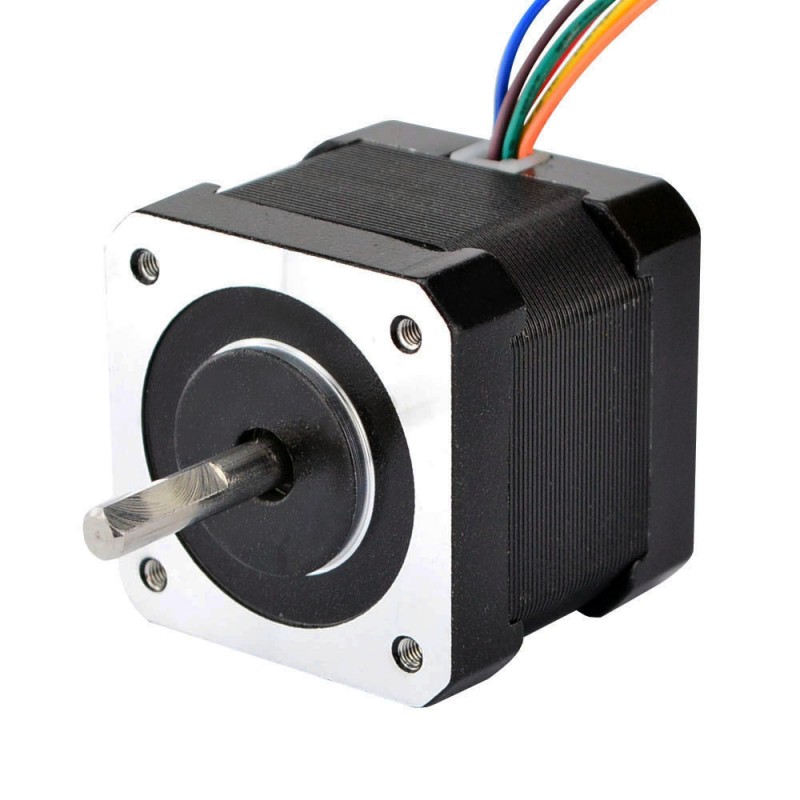 Nema 17 Unipolair 0,9deg 26Ncm(36.82oz.in) 0.4A 42x42x39mm 6 Draden