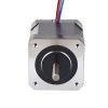 Volledig D-geslepen as Nema 17 Bipolair 0,9deg 46Ncm(65,1oz.in) 2A 42x42x48mm 4 Draden