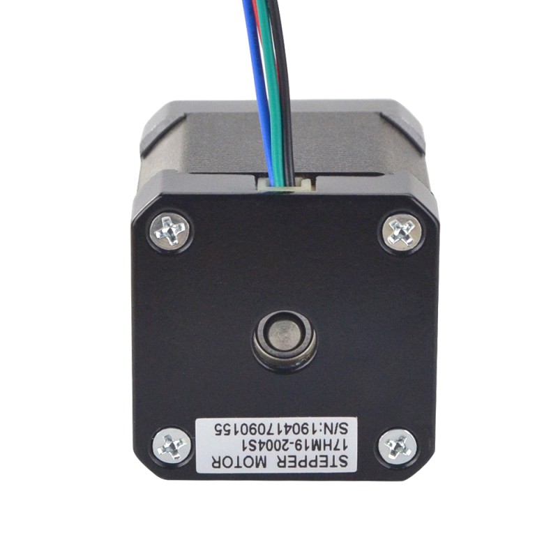 Volledig D-geslepen as Nema 17 Bipolair 0,9deg 46Ncm(65,1oz.in) 2A 42x42x48mm 4 Draden