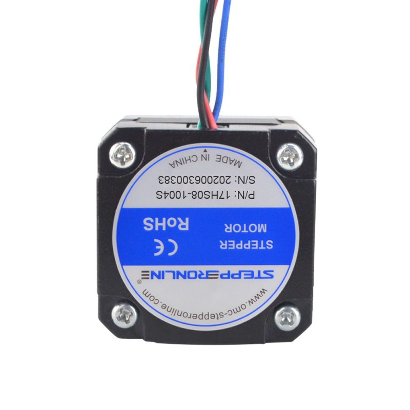 Nema 17 Bipolaire Stappenmotor 1.8deg 16Ncm(22.66oz.in) 1A Extruder Motor 42x42x21.5mm 4 Draden - 17HS08-1004S | StepperOnline