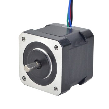 Nema 17 Bipolair 1,8deg 36Ncm(51oz.in) 0,85A 42x42x39mm 4 Draden met A-connector Nema 17 Bipolair 1,8deg 36Ncm(51oz.in) 0,85A 42x42x39mm 4 Draden met A-connector