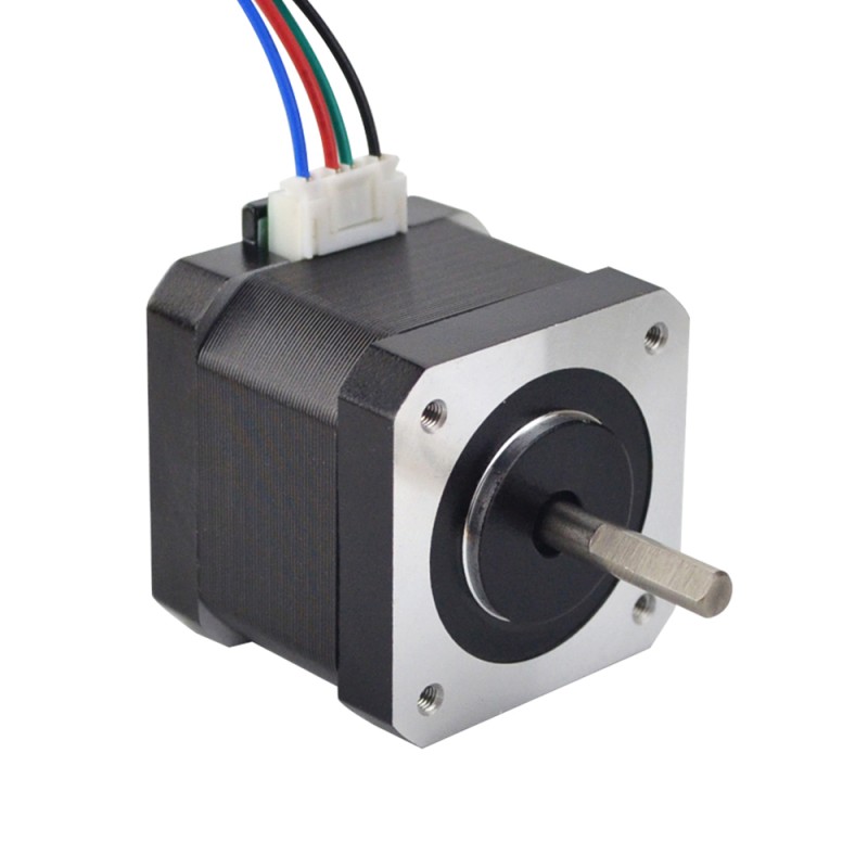 5st Nema 17 Bipolair 45Ncm(63.74oz.in) 1.5A 42x42x39mm 4 Draden/ 1m Pin Connector