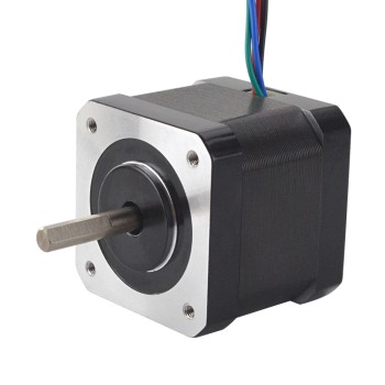 Nema 17 Bipolair 45Ncm(63.74oz.in) 1.5A 42x42x39mm 4 Draden met 1m Kabel & Aansluiting