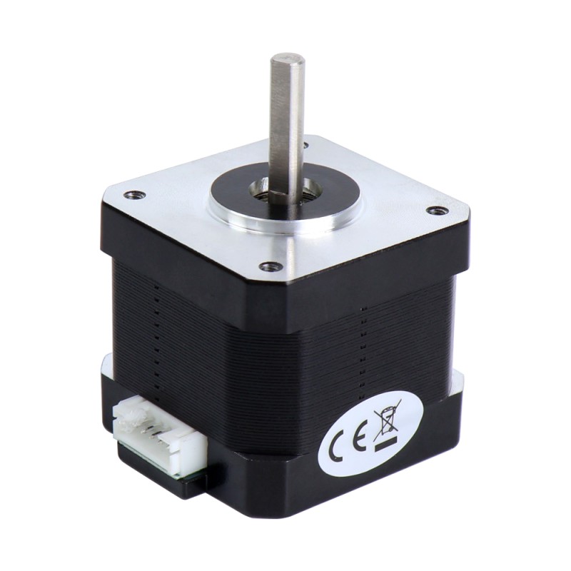Nema 17 bipolaire stappenmotor 42Ncm(59,48oz.in) 1,7A 42x42x37,5mm 4 draden met 1m kabel en connector - 17HS15-1704S | StepperOnline