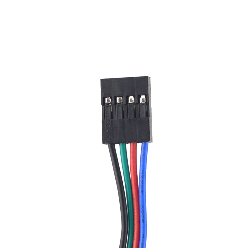 Nema 17 Bipolair 59Ncm(83.55oz.in) 2A 42x48mm 4 Draden met 1m Kabel & Aansluiting