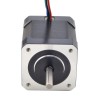 Volledig D-gesneden as Nema 17 Bipolair 59Ncm(83.55oz.in) 2A 42x48mm 4 Draden met 1m Kabel & Connector