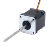 Nema 17 Hoge Temperatuur Stappenmotor 55Ncm(77,93oz.in) 80mm D-vormige As Φ5mm Isolatieklasse H 180C - 17HS19-2504S-H-V5 | StepperOnline
