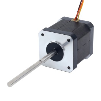 Nema 17 Hoge Temperatuur Stappenmotor 55Ncm(77,93oz.in) 80mm D-vormige As Φ5mm Isolatieklasse H 180C