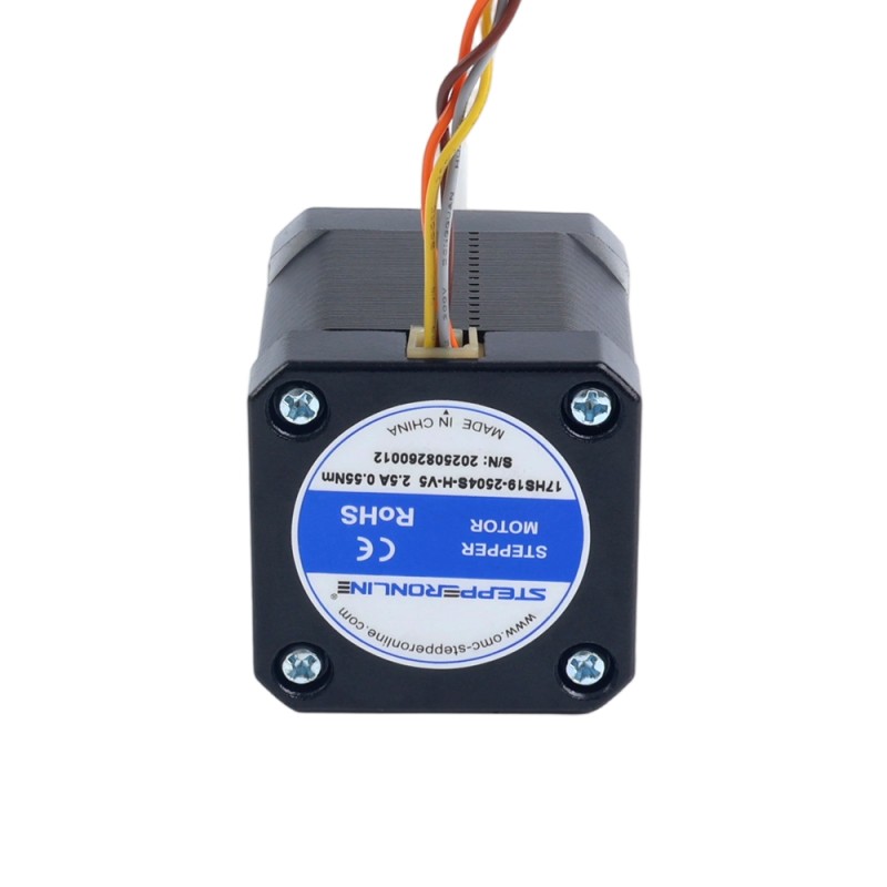 Nema 17 Hoge Temperatuur Stappenmotor 55Ncm(77,93oz.in) 80mm D-vormige As Φ5mm Isolatieklasse H 180C - 17HS19-2504S-H-V5 | StepperOnline