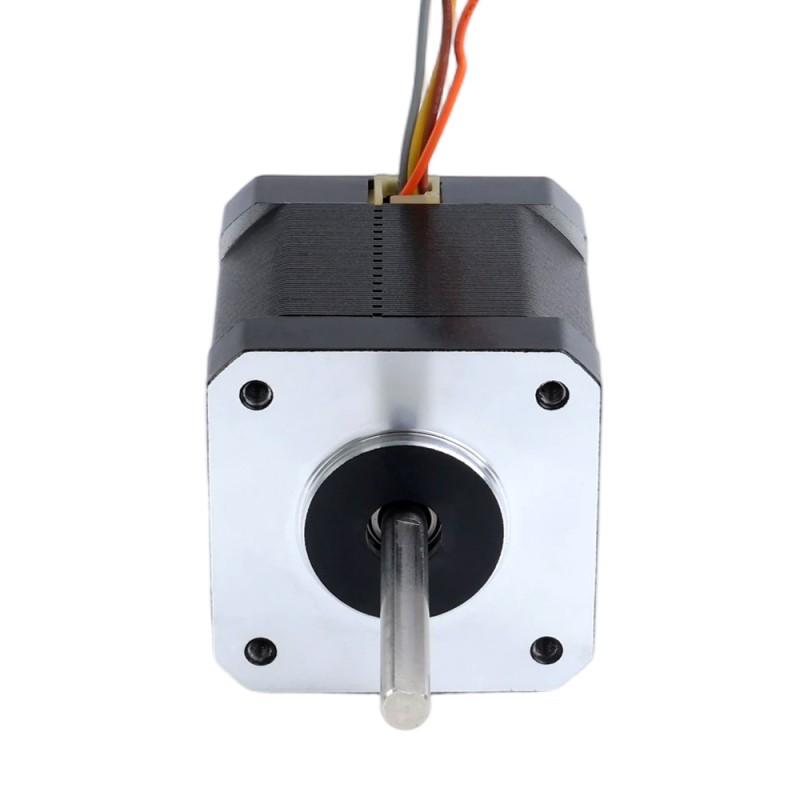 Nema 17 hoge temperatuur stappenmotor 55 Ncm(77,93oz.in), 38mm D-type as Φ5mm, isolatieklasse H 180°C met JST-XH connector - 17HS19-2504S-H-V6 | StepperOnline