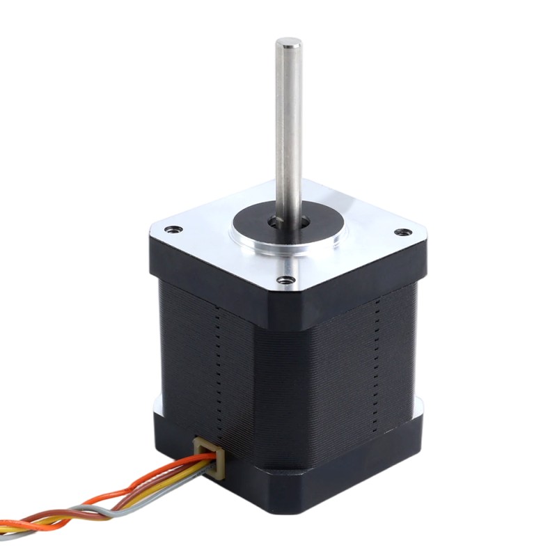 Nema 17 hoge temperatuur stappenmotor 55 Ncm(77,93oz.in), 38mm D-type as Φ5mm, isolatieklasse H 180°C met JST-XH connector - 17HS19-2504S-H-V6 | StepperOnline