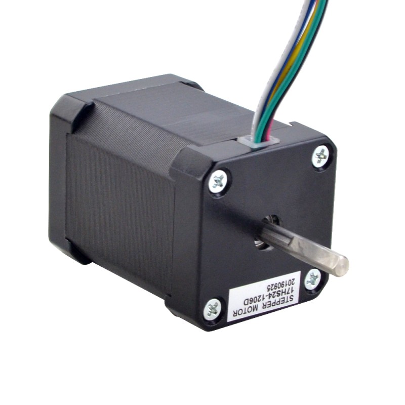 Dubbele as Nema 17 Bipolair 1,8deg 65Ncm(92oz.in) 1.2A 42x42x60mm 6 Draden