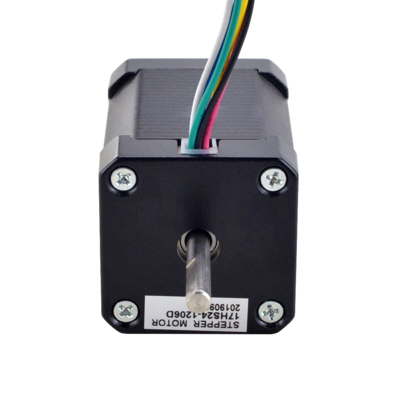 Dubbele as Nema 17 Bipolair 1,8deg 65Ncm(92oz.in) 1.2A 42x42x60mm 6 Draden